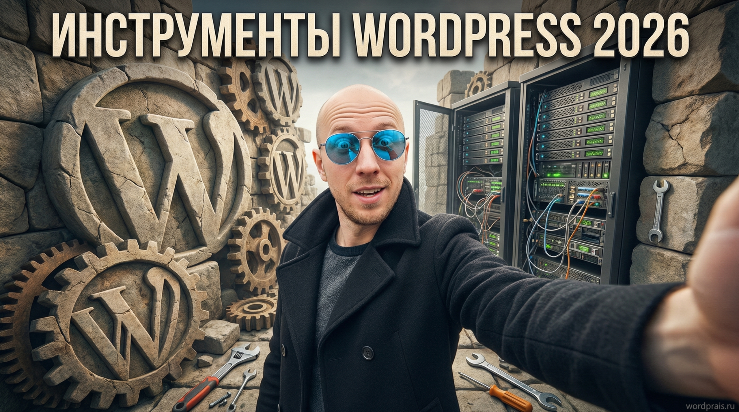 Андрей Русских — обложка статьи про инструменты WordPress 2026