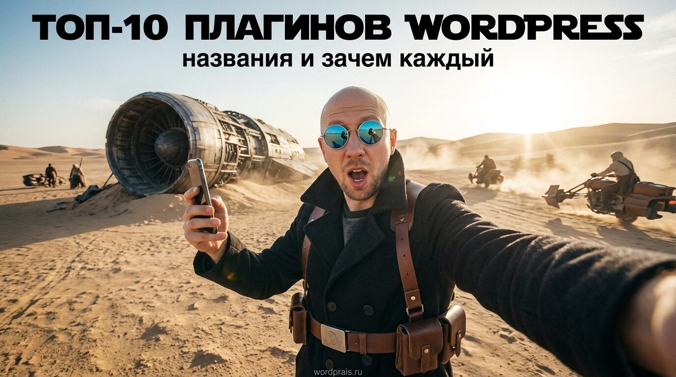 Обложка: топ-10 плагинов WordPress, эксперт WordPrais