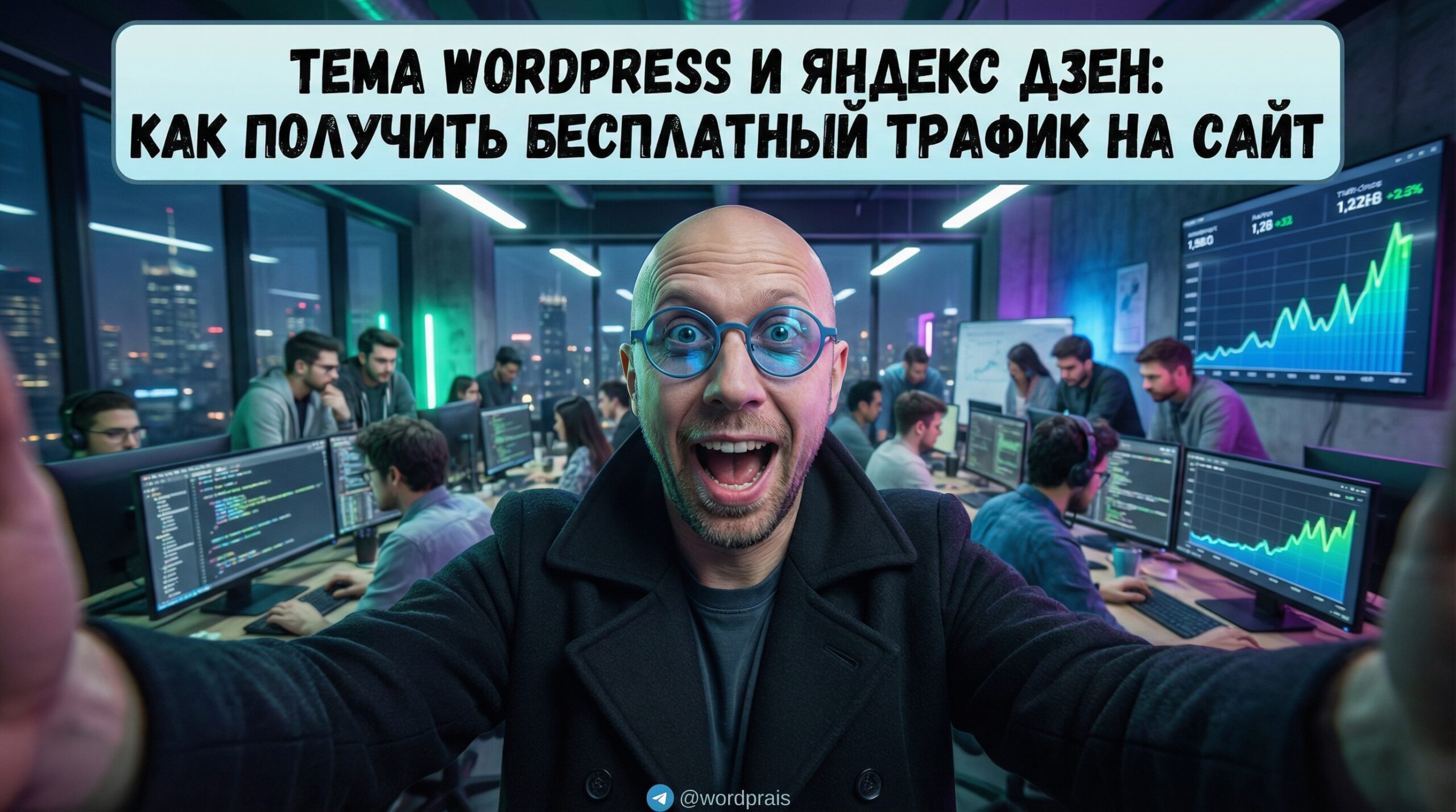Тема WordPress и Яндекс Дзен: бесплатный трафик на сайт — обложка статьи