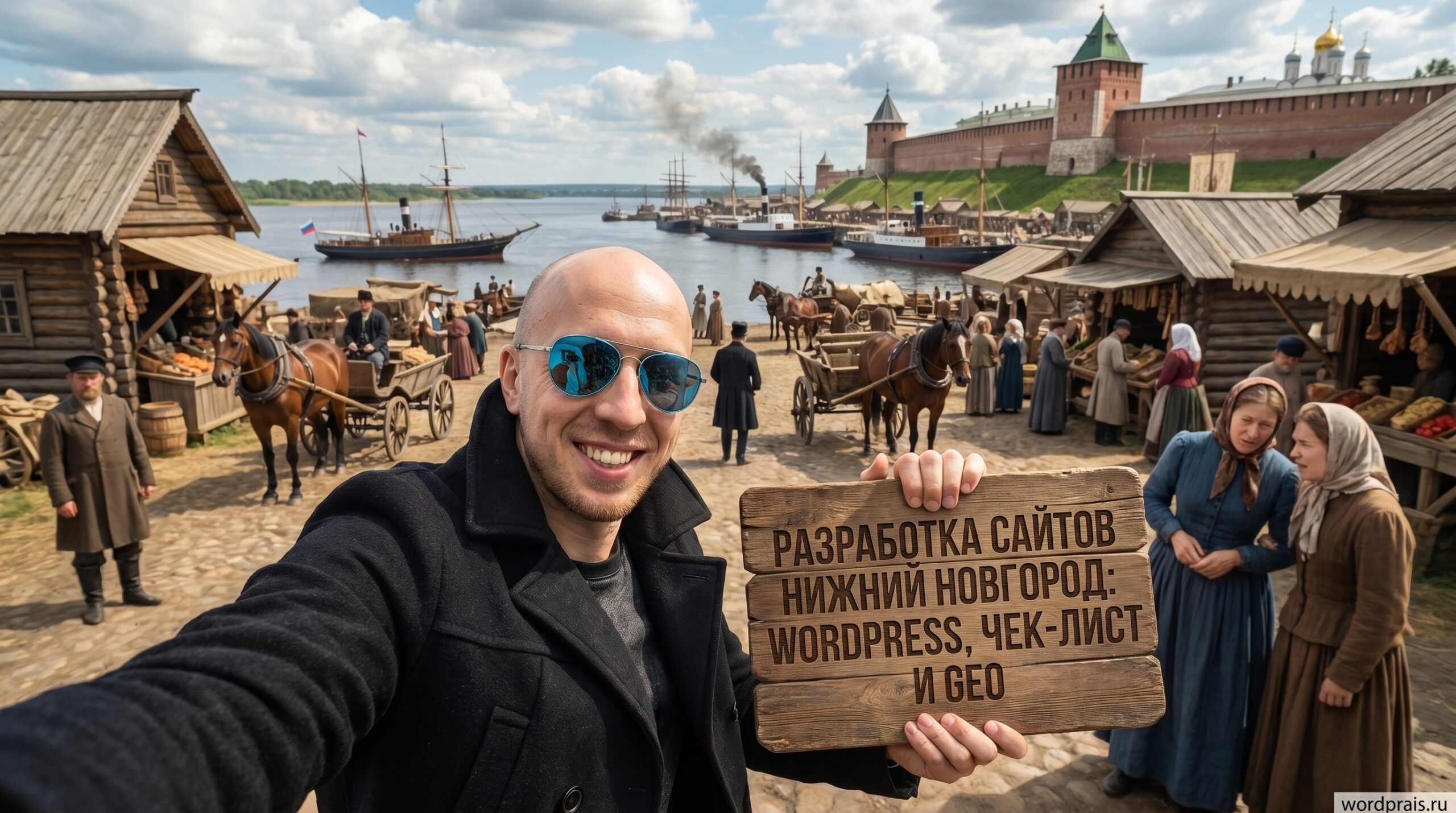 Обложка статьи: разработка сайтов в Нижнем Новгороде, WordPress, локальное SEO и GEO для бизнеса