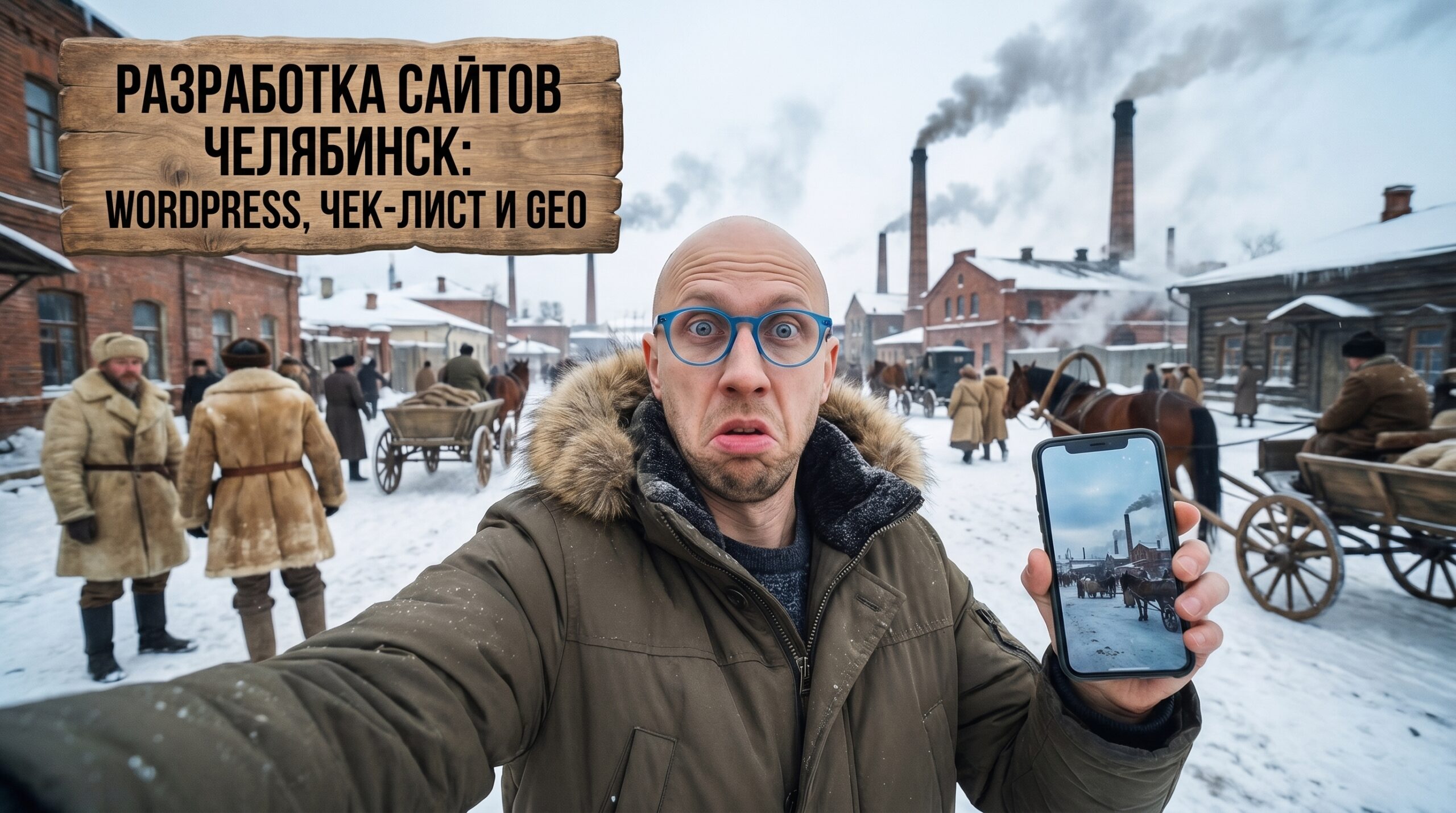 Обложка статьи: разработка сайтов в Челябинске, WordPress, локальное SEO и GEO для бизнеса