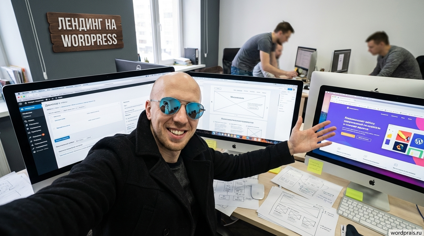Лендинг на WordPress: шаблон или с нуля — как собрать под заявки и SEO в 2026
