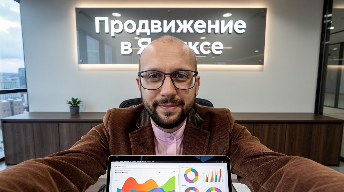 Обложка статьи про продвижение сайта в Яндексе и техническую подготовку WordPress