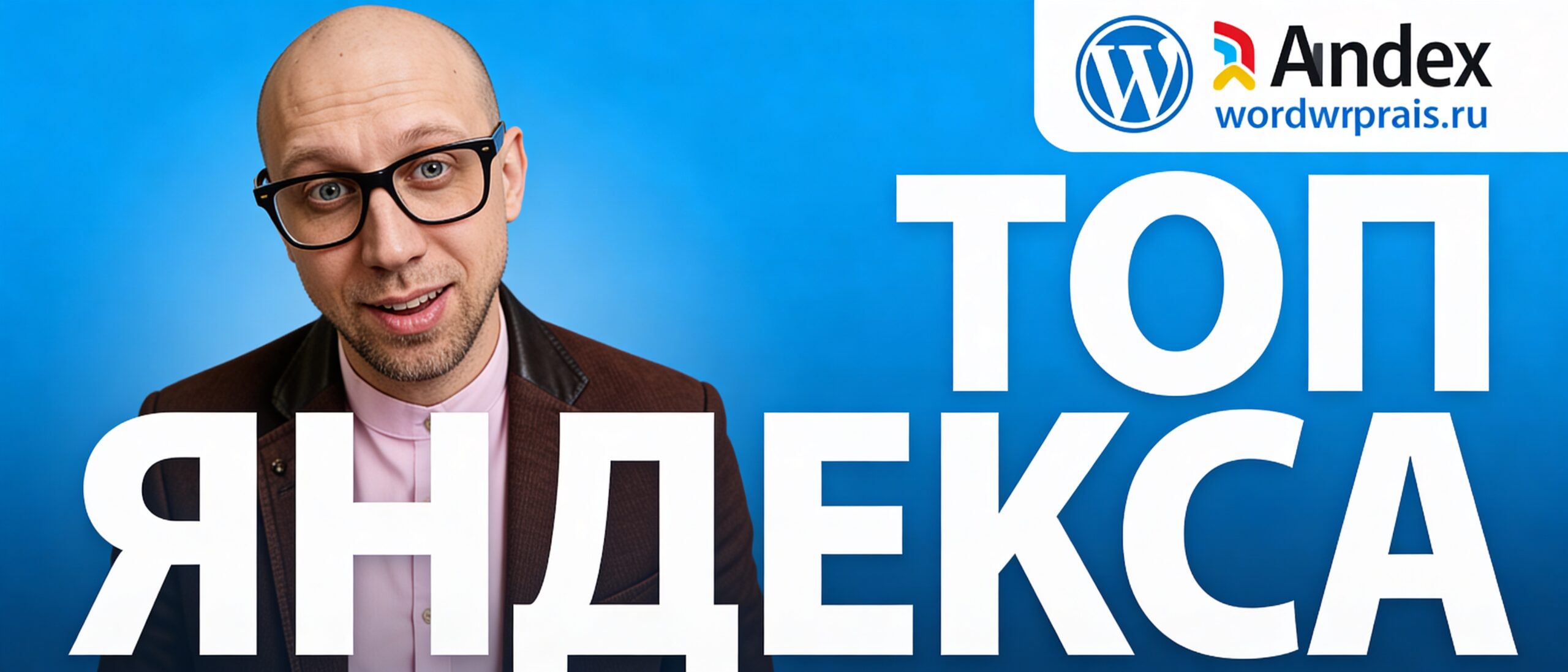 Баннер про вывод сайта в топ Яндекса и экспертизу WordPress на wordprais.ru