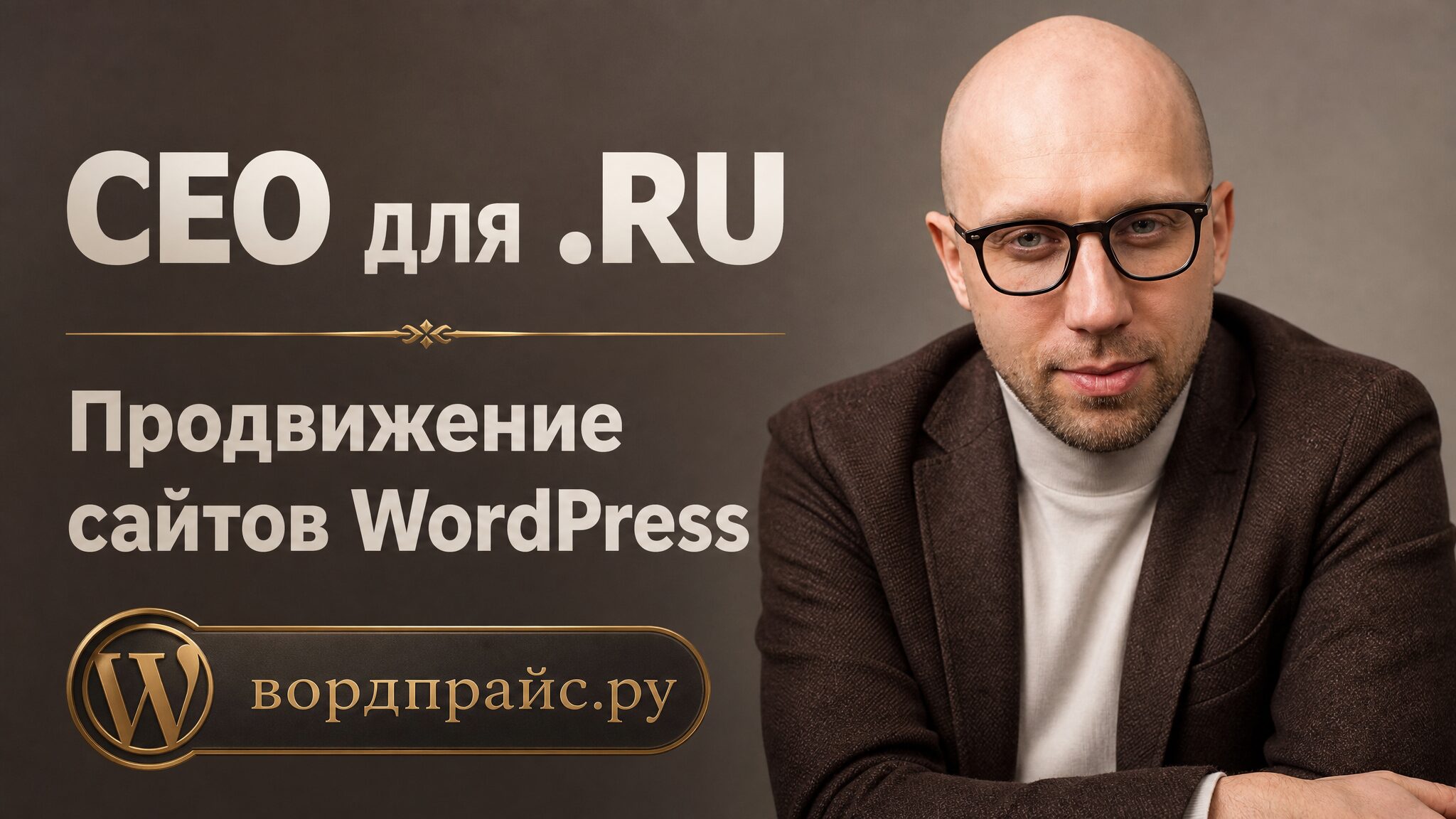 Баннер: SEO.ru и продвижение сайтов в зоне RU на WordPress